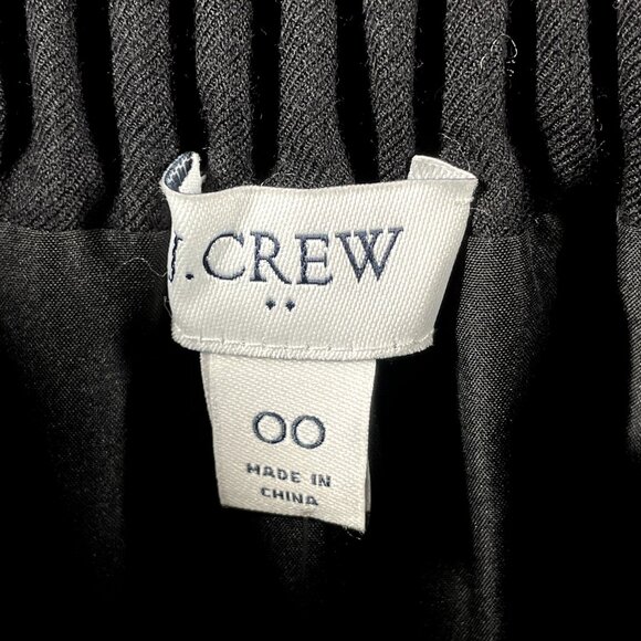 NEW J Crew Skirt Womens 00 Black Pull On A-Line Skirt classic preppy - Picture 4 of 10